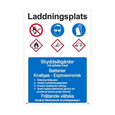 Skylt Laddningsplats Truck
