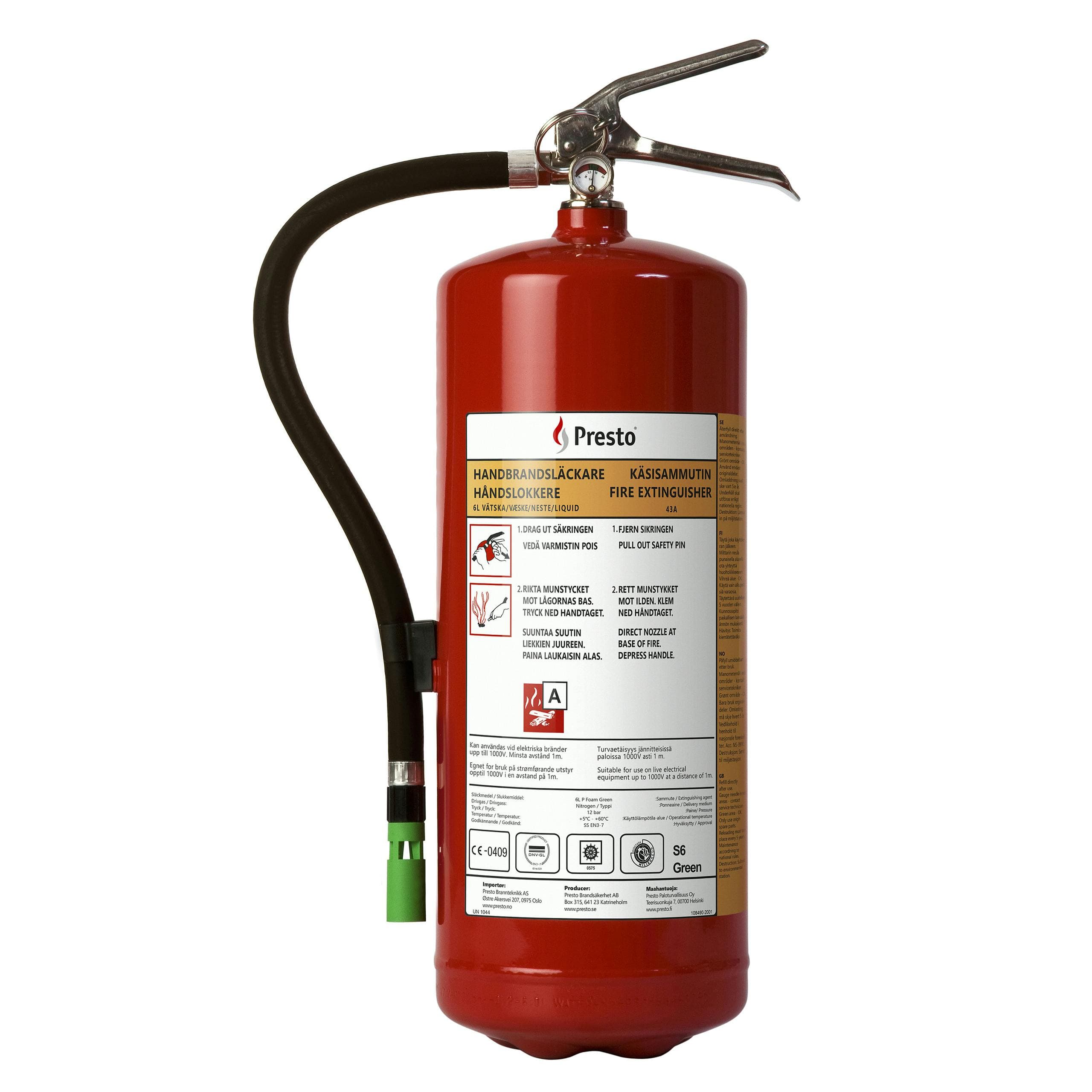 Presto Skumsläckare