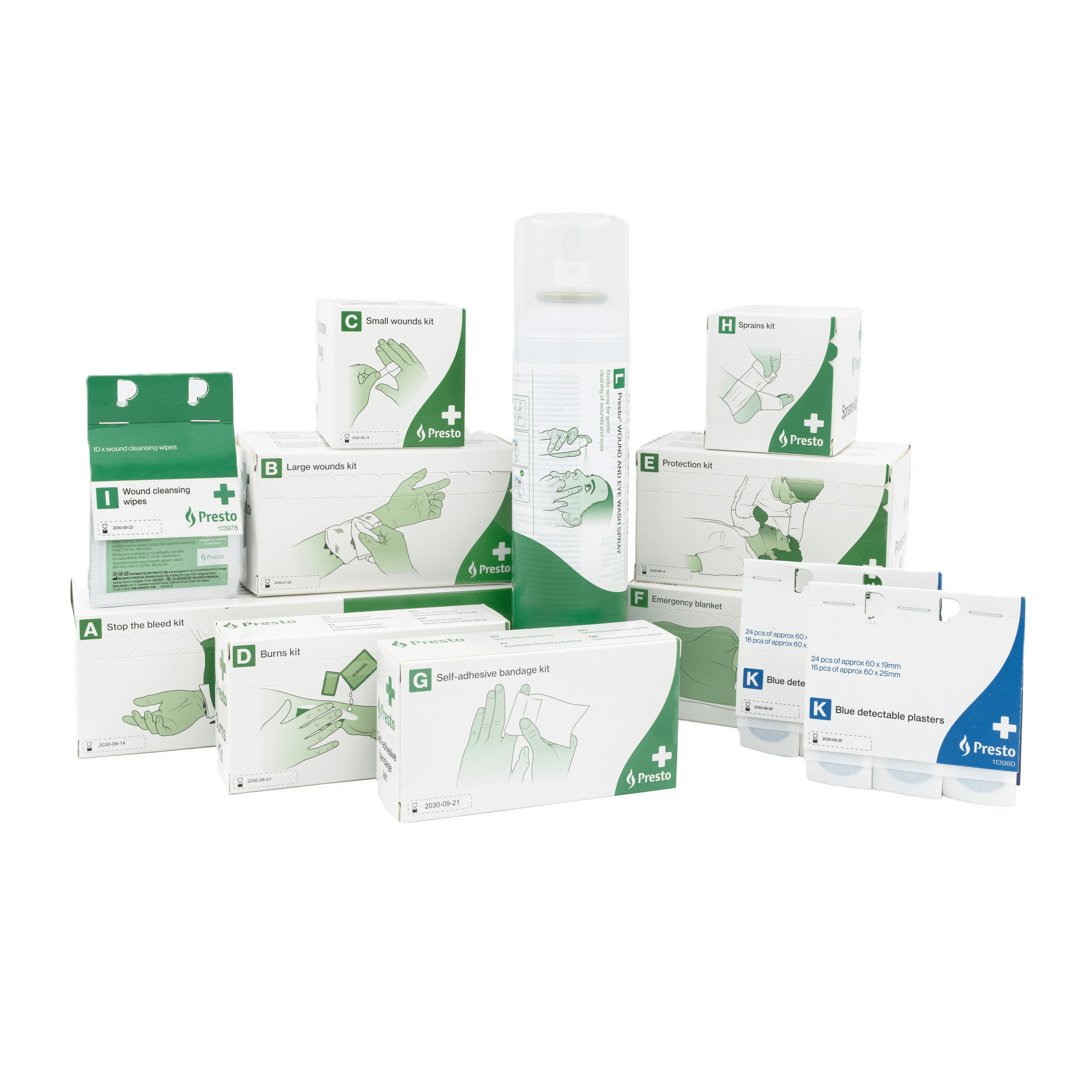 Presto Första Hjälpen refill BLÅ/HORECA