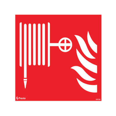 Skylt Brandpost, Aluminium