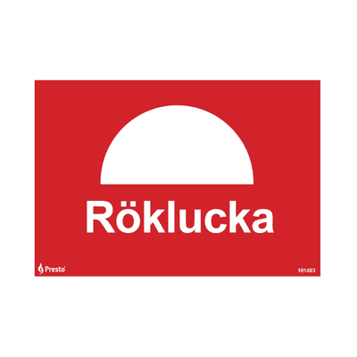Skylt Röklucka A5