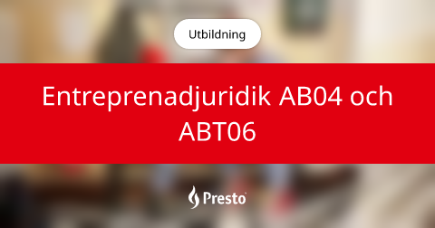 Entreprenadjuridik AB04 och ABT06